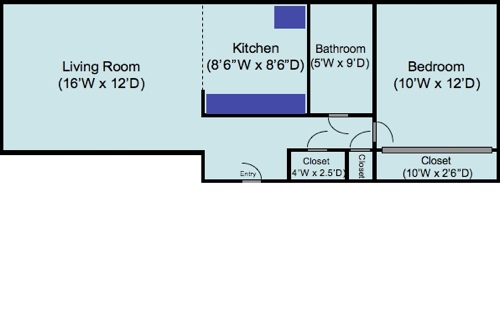 Mesa Apartment Floor Plan