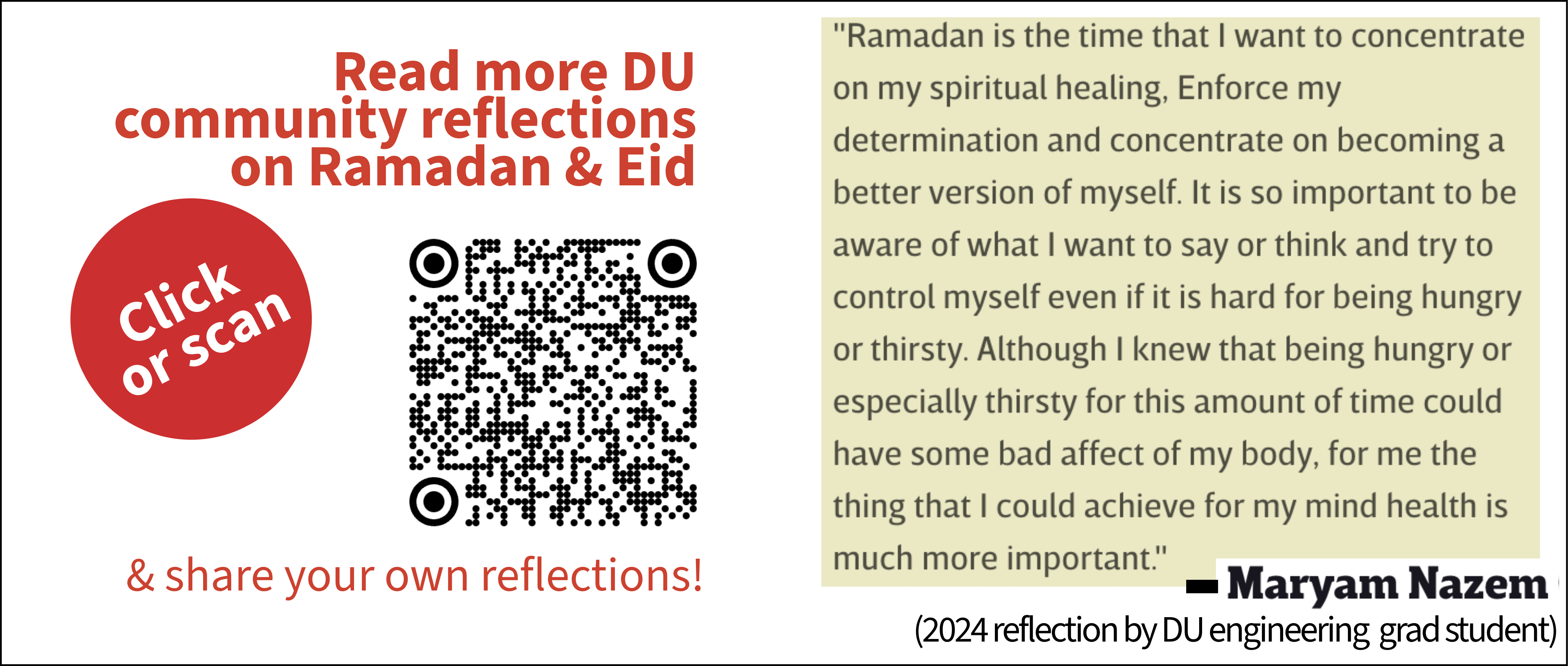 tell us your experience of ramadan at https://studentaffairs.du.edu/spiritual-life/spiritual-storytelling