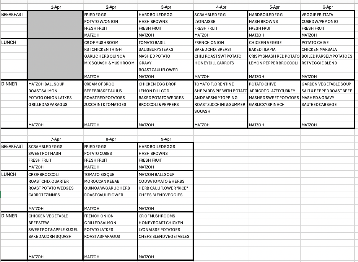 Passover 2026 Kosher-Style Passover 2026 Kosher-Style