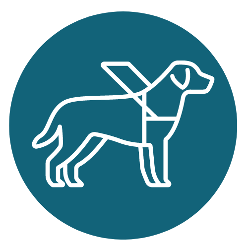 icon of a service dog