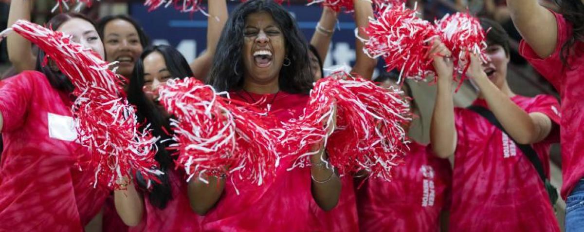 students at new student orientation in 2025