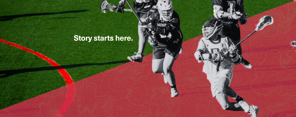 lacrosse action black and white