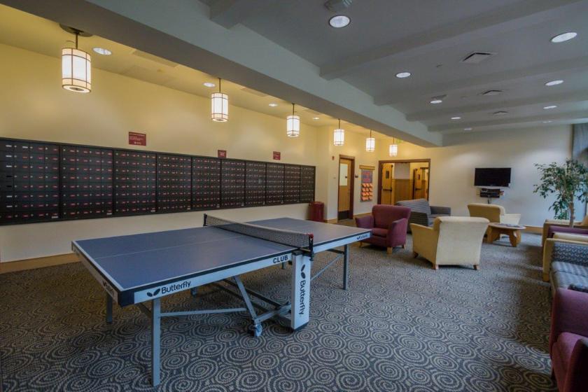 Nelson Hall rec room